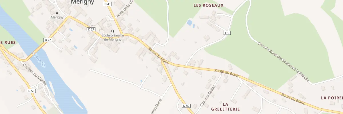 Plan du 13 Rte du Blanc à Mérigny