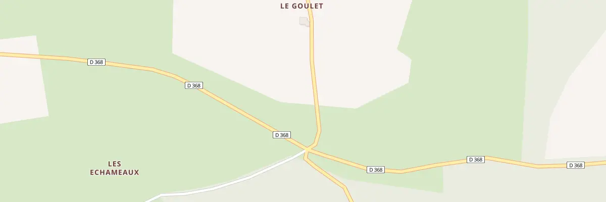 Plan du 9000 Le Goulet à La Gaudaine