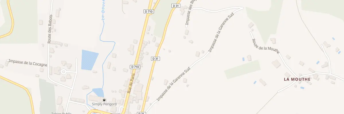 Plan du 306 Rte de Manaurie au Bugue