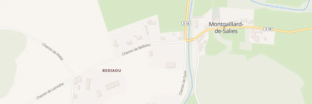 Plan du 15A Bediaou à Montgaillard-de-Salies