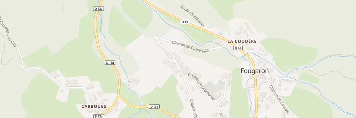 Plan du 52 Che de Cazevieille à Fougaron
