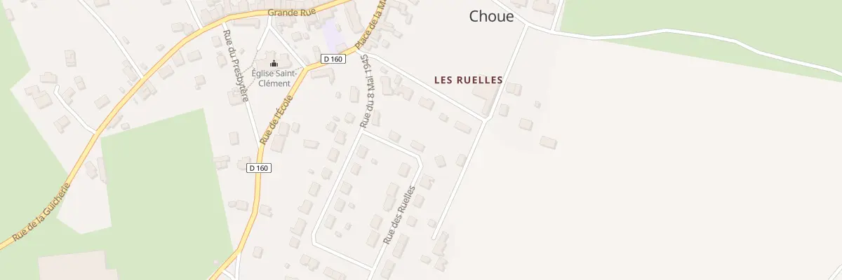 Plan du 4 Rue des Ruelles à Choue