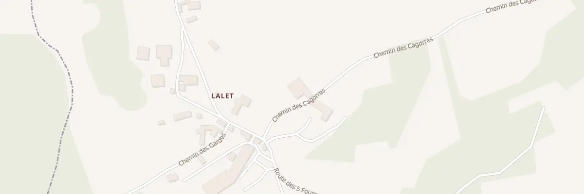 Plan du 85 Che des Cagorres à Coulaures