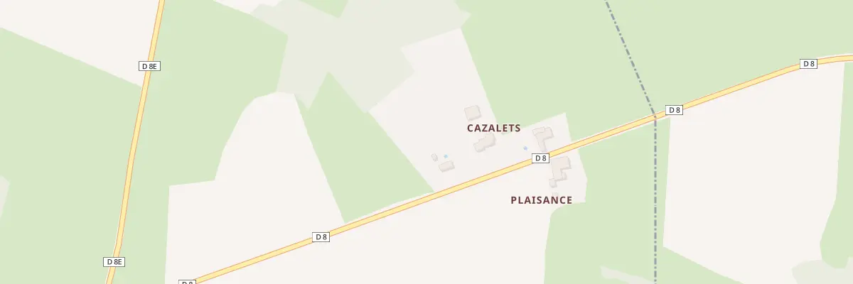 Plan de Cazalets à Benque