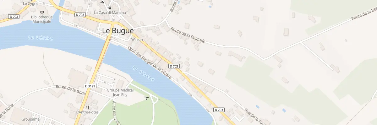 Plan du 36B Rue de la République au Bugue