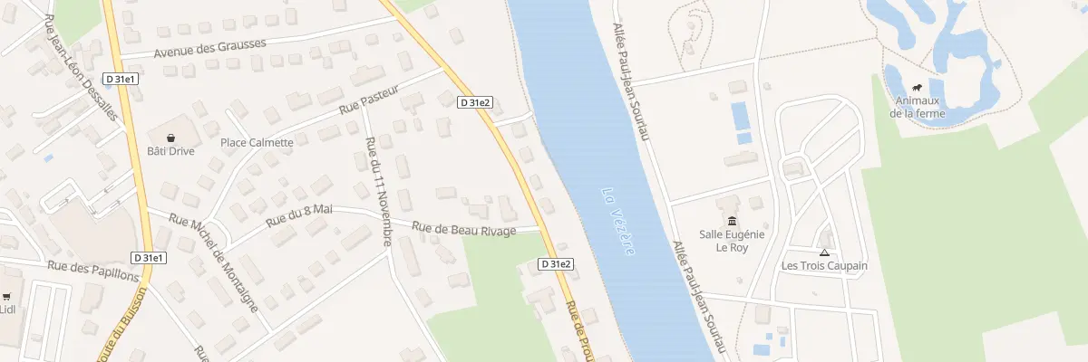 Plan du 38 Rue de Proumeyssac au Bugue
