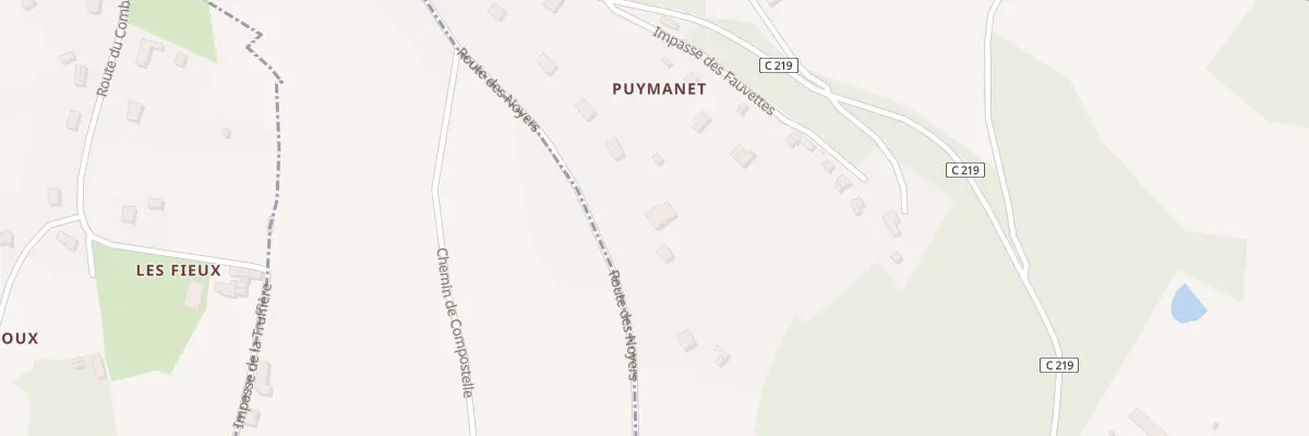 Plan du 1125E Puymanet à Thiviers