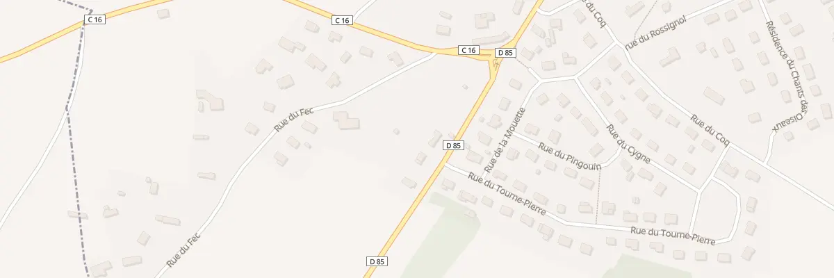 Plan du 8 Rue Francois Mitterand au Thuit de l’Oison