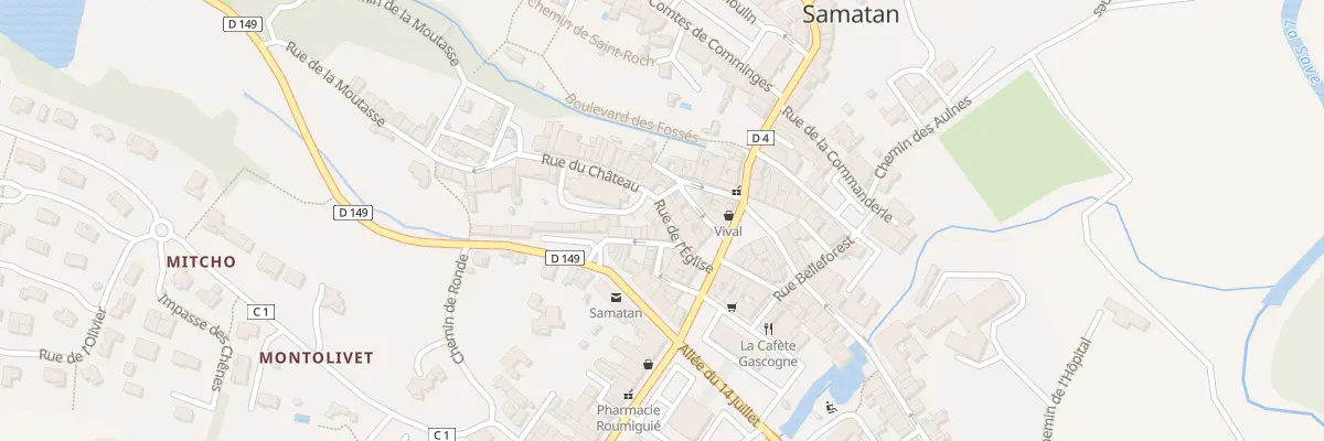 Plan du 6 Rue de l’Eglise à Samatan