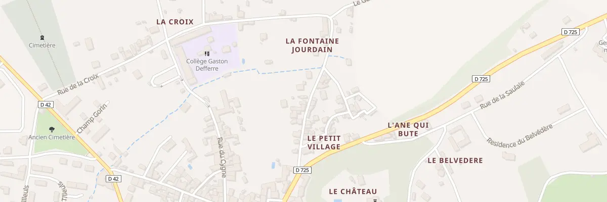Plan du 13 Rue de la Fontaine Jourdain à Preuilly-sur-Claise
