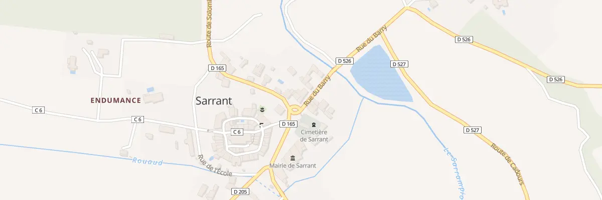 Plan du 1 Rue du Barry à Sarrant