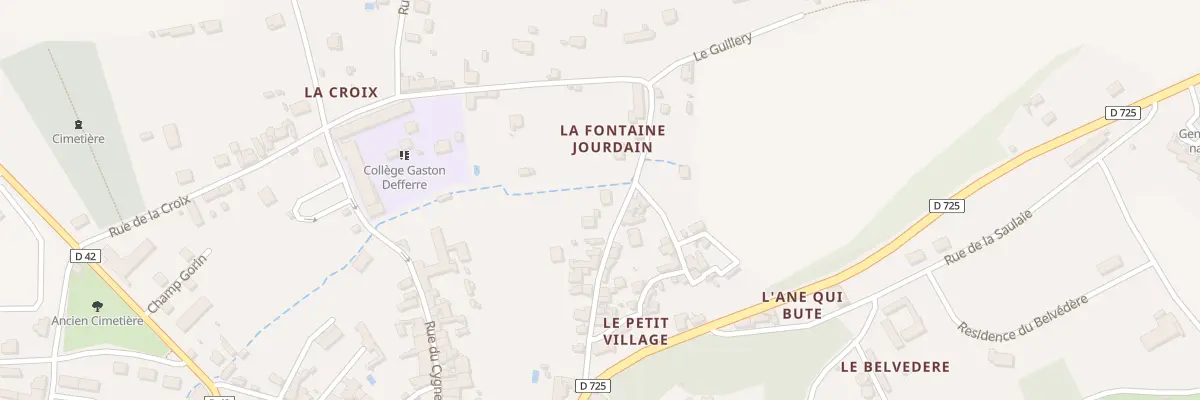 Plan du 21 Rue de la Fontaine Jourdain à Preuilly-sur-Claise