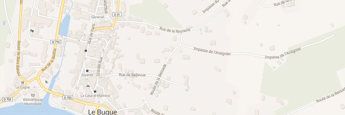 Plan du 91 Rte de la Bessade au Bugue
