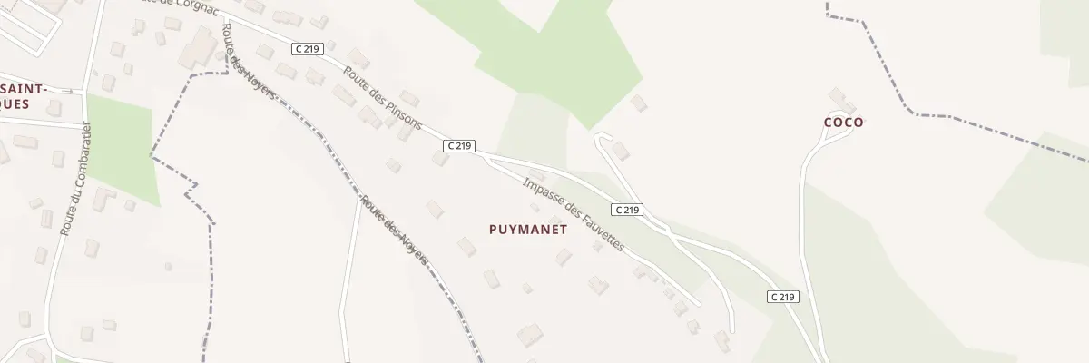 Plan du 1126 Puymanet à Thiviers