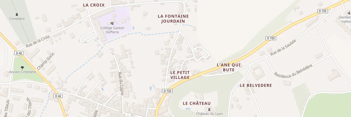 Plan du 6 Rue de la Fontaine Jourdain à Preuilly-sur-Claise
