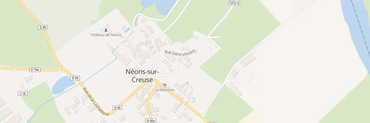 Plan du 2 Rue Saint Vincent à Néons-sur-Creuse