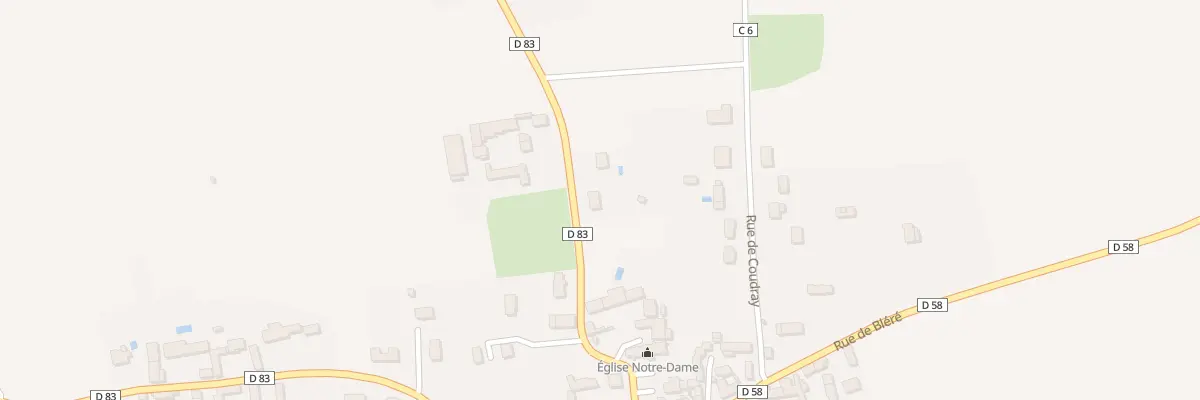 Plan du 6 Rue d’Athee sur Cher à Cigogné