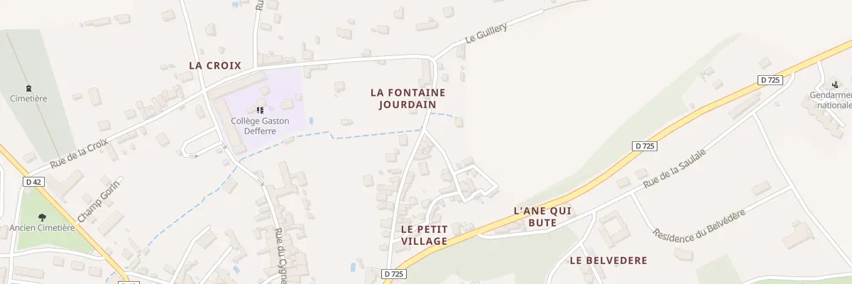 Plan du 14 Rue de la Fontaine Jourdain à Preuilly-sur-Claise