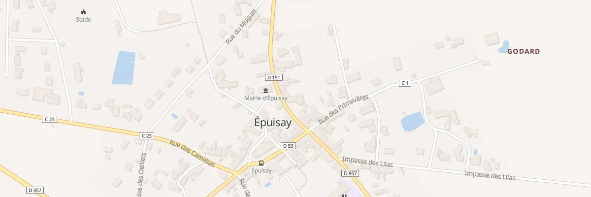 Plan du 5 Rue des Bleuets à Épuisay