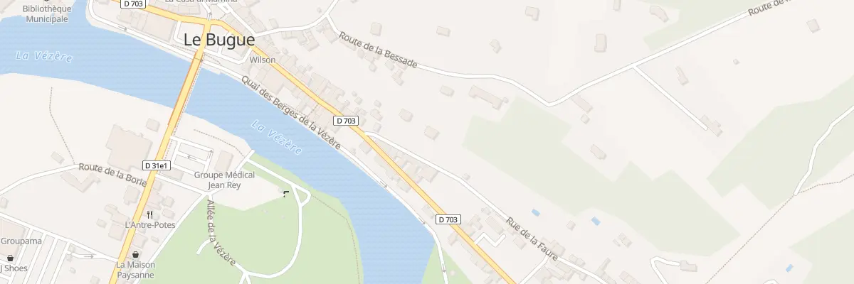 Plan du 61 Rue de la Faure au Bugue