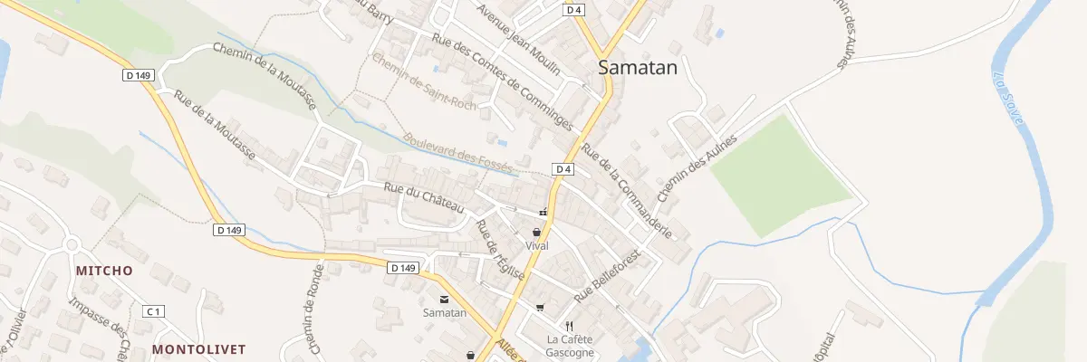 Plan du 9 Rue de la République à Samatan