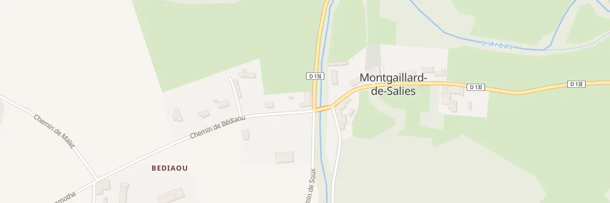 Plan du 4 Bediaou à Montgaillard-de-Salies