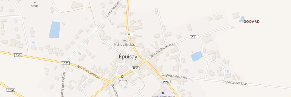 Plan du 4 Rue des Primevères à Épuisay