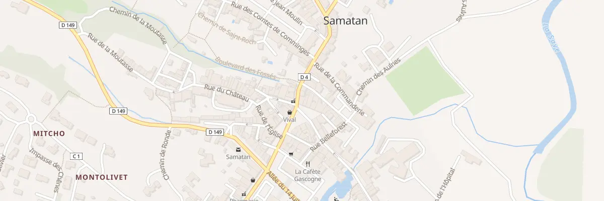 Plan du 28 Rue de la République à Samatan