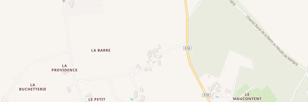 Plan du 1 La Barre à Mérigny