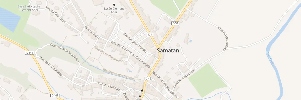 Plan du 5 Rue Jean Moulin à Samatan