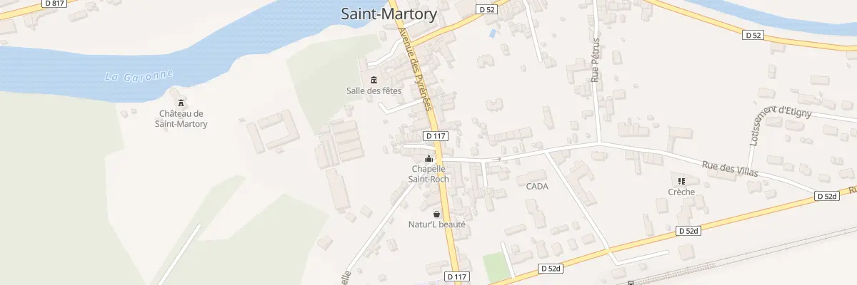 Plan du 120 Av des Pyrénées à Saint-Martory