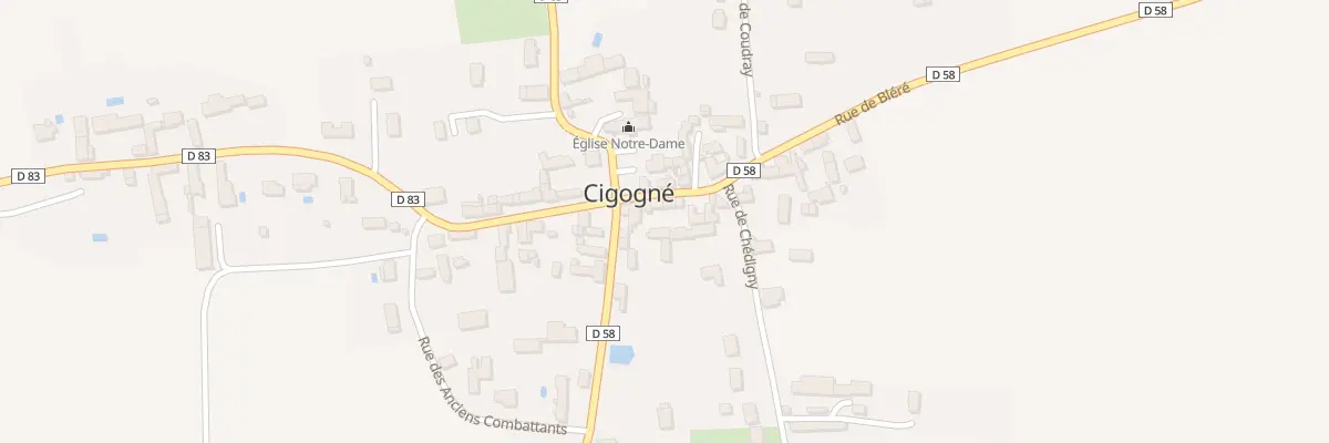 Plan du 4 Rue de Bléré à Cigogné