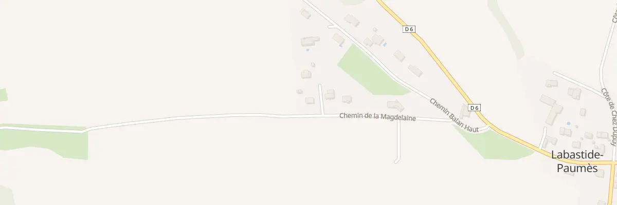 Plan de Soulan de Balan à Labastide-Paumès