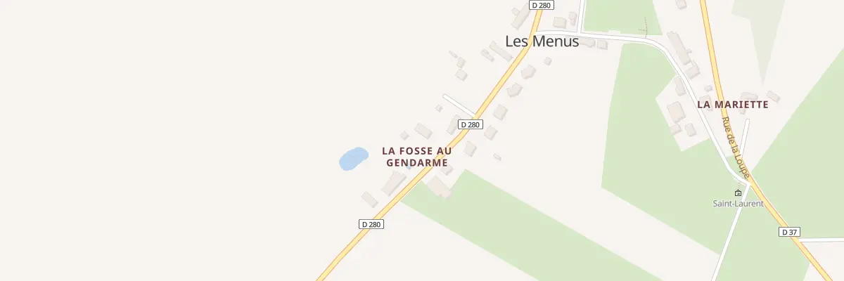Plan du 34 Rue de la Mairie aux Menus