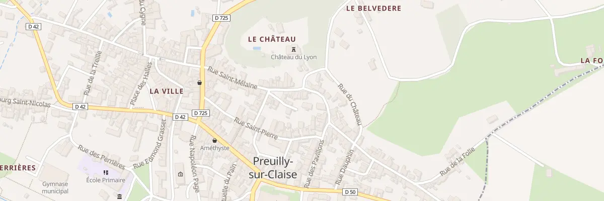 Plan du 10 Vc Carrefour des Prisons à Preuilly-sur-Claise