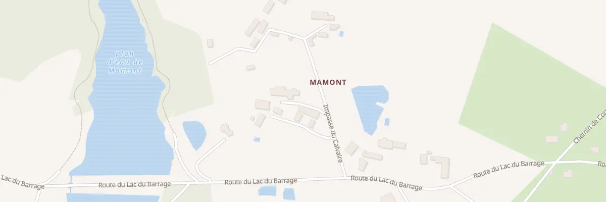 Plan du 381 Mamont à Mialet