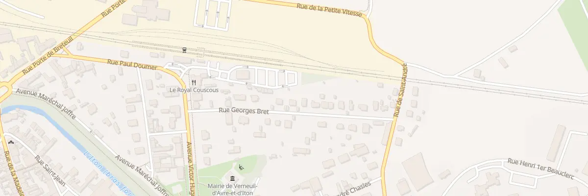 Plan du 155 Rue Georges Bret à Verneuil d’Avre et d’Iton