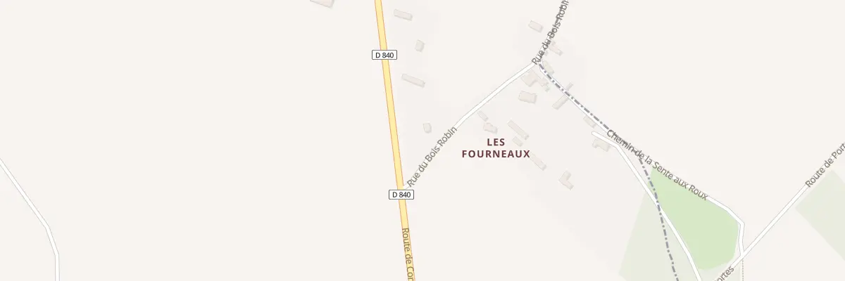 Plan du 1 Rue du Bois Robin à Faverolles-la-Campagne