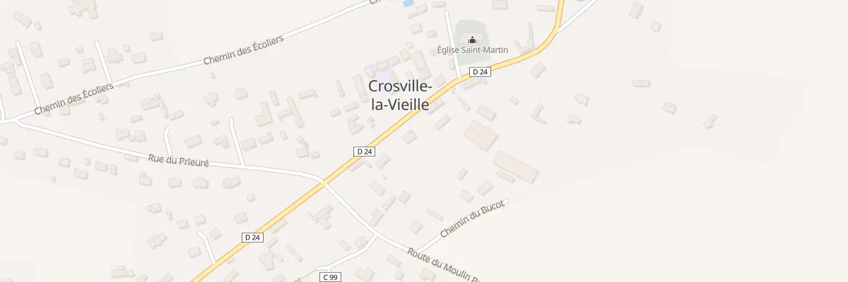 Plan du 6 Rue de l’Eglise à Crosville-la-Vieille