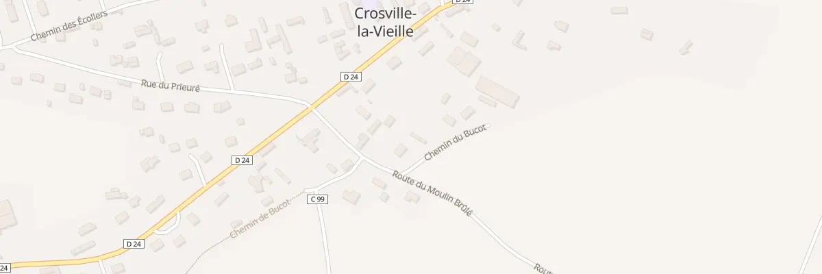 Plan du 3 Che du Bucot à Crosville-la-Vieille