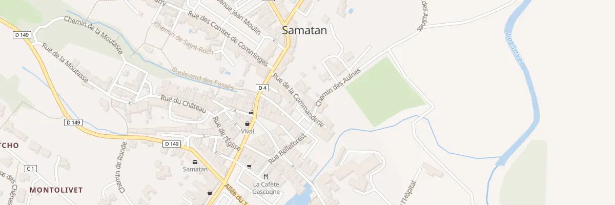Plan du 7 Rue de la Commanderie à Samatan