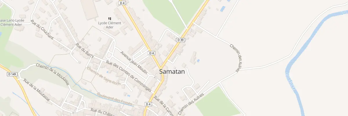 Plan du 34B Rte de Cazaux à Samatan