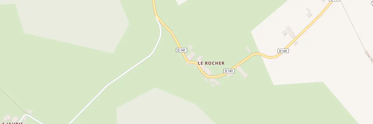 Plan du 2 Le Rocher à Champagnac-la-Rivière
