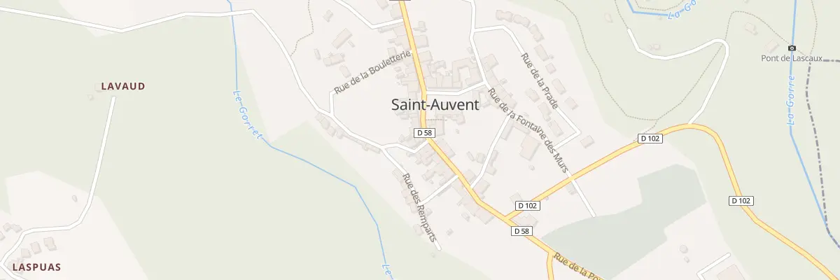 Plan du 1 Pl de l’Eglise à Saint-Auvent