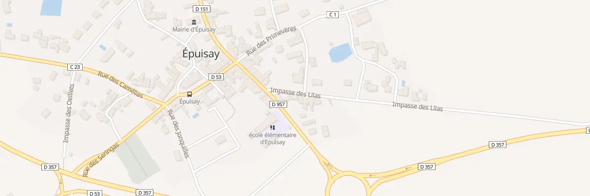 Plan du 3 Imp des Lilas à Épuisay