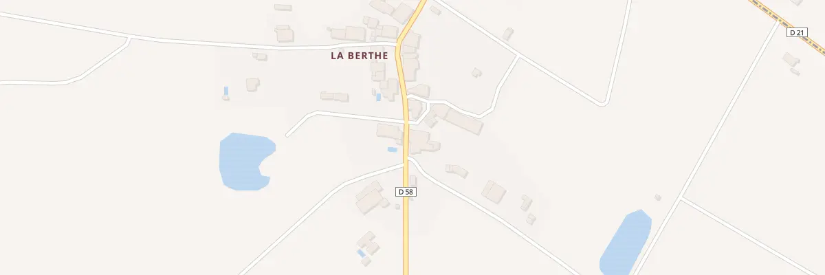 Plan du 2 La Berthe à Saint-Auvent