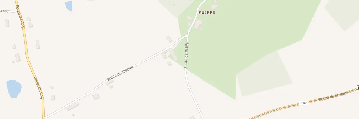 Plan du 129 Puiffe à Firbeix