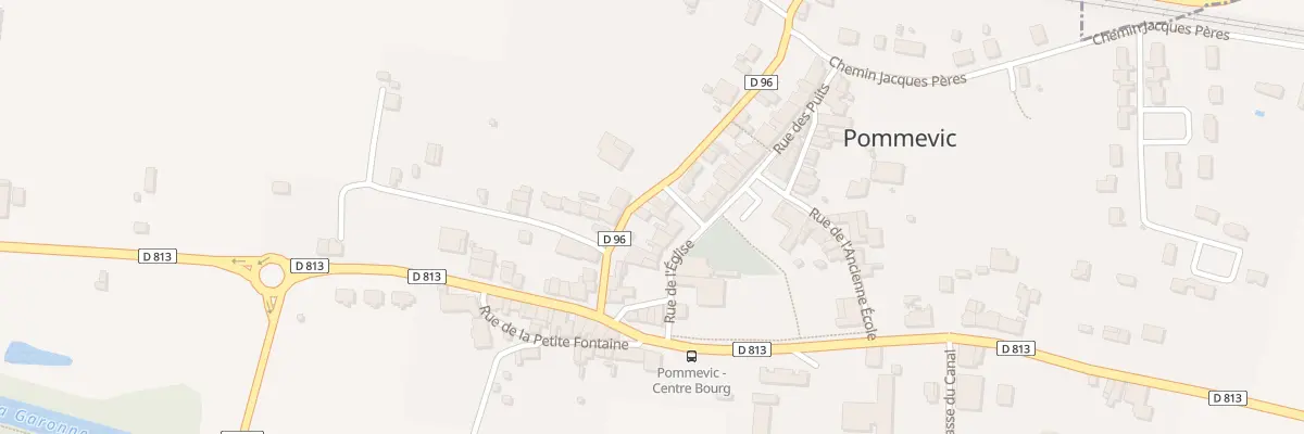 Plan du 5022 Av de la Gare à Pommevic