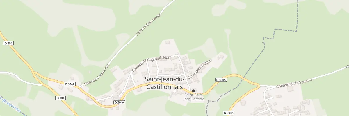Plan du 44 Le Village à Saint-Jean-du-Castillonnais