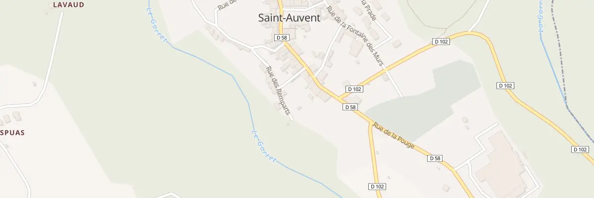 Plan du 22 Rue de la Pouge à Saint-Auvent